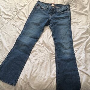 Lucky Brand Women's Low Rise Flare Jeans in Classic Blue